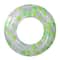 47" Green & Clear Geometric Inflatable Pool Inner Tube Ring